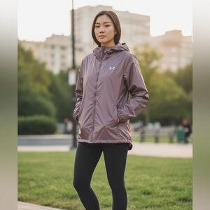 UNDER‎ ARMOR FITTED WINDBREAKER JACKET WOMEN SIZE SMALL